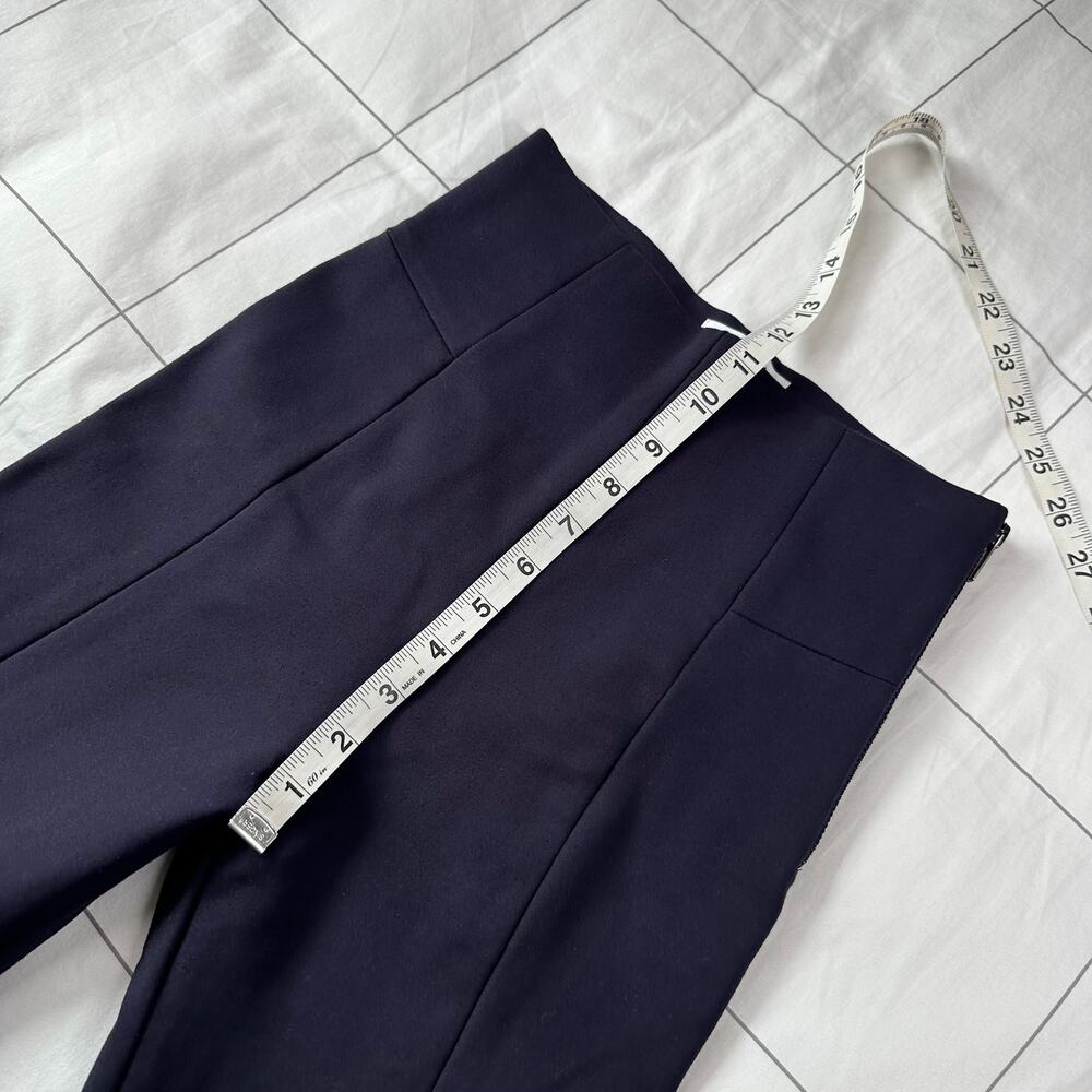 Good American Pants Womens 0 Navy Blue Ponte Knit Boss Stretch High Rise Skinny - Picture 11 of 13